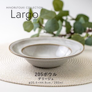 【Largo(ラルゴ)】205ボウル  デリージュ［日本製 美濃焼 食器 鉢 ］