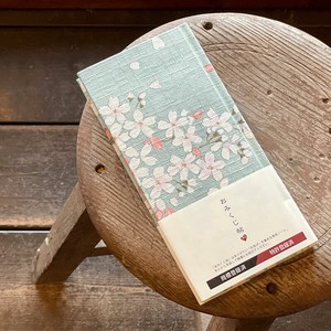 【おみくじ帖】花桜(水色)【日本製】【和雑貨】【トラベル】