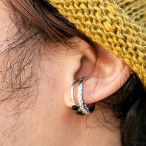 Pierced Earringss Ear Cuff Bird M