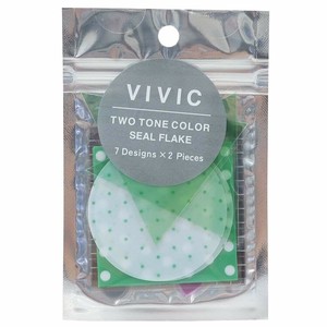 Decoration Gray Flake sticker Green