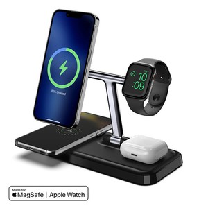 HyperJuice 4in1 MagSafeワイヤレスチャージャー [充電スタンド] Made For MagSafe　Apple Watch対応
