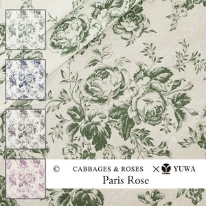 有輪商店 YUWA シャーティング  "Paris Rose" [A:Green] /生地 布 / CR829788