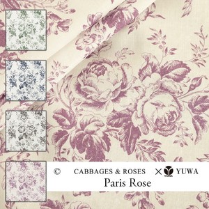 有輪商店 YUWA シャーティング  "Paris Rose" [D:Purple] /生地 布 / CR829788