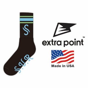 S.U.R×Extra Point Joint : Work Sox　スケートボードソックス