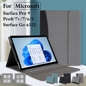 Microsoft Surface Go 4 3 2 1 ケース Surface Pro 12 11 10 9レザーケース 8 765用手帳型【K554】