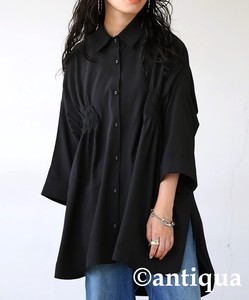 Antiqua Button Shirt/Blouse 3/4 Length Sleeve Tops Ladies'