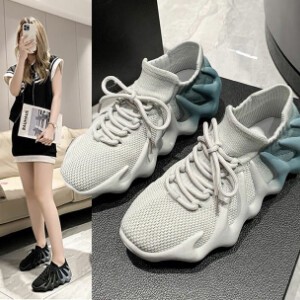 Low-top Sneakers Gradation Stretch 3-colors