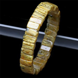 Genuine Stone Bracelet Rutile Quartz
