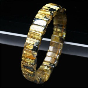 Genuine Stone Bracelet Rutile Quartz