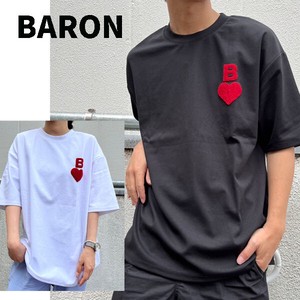BARON ユニセックス 半袖 BLACK/WHITE バロン