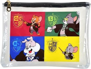 【SALE50*】□【即納】フラットポーチ TOM and JERRY in Hogwarts House Robes