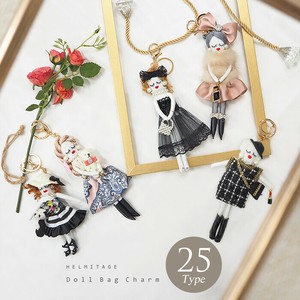 バッグチャーム キーホルダー ドールチャーム 人形 BAG ぬいぐるみ リボン カメリア リップ 大人かわいい