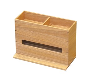木製 WMアメニティボックス付ティッシュボックス【インテリア】【室内備品】日本製