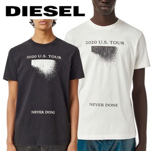 DIESEL メンズ半袖 BLACK/WHITE ディーゼル