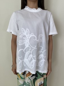 T-shirt Front Tops Embroidered