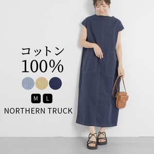 Casual Dress Long Dress French Sleeve Mock Neck NORTHERN TRUCK Ladies