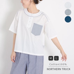 T-shirt Pullover Plain Color Tops NORTHERN TRUCK Short-Sleeve