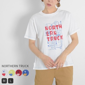NORTHERN TRUCK ロゴTシャツ ロゴプリント Tシャツ 半袖 カットソー プリントTシャツ nt-nec53356