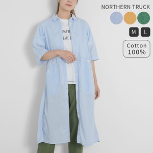 Casual Dress Long One-piece Dress Ladies' NORTHERN TRUCK Short-Sleeve
