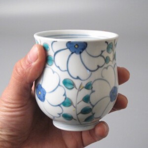 【有田焼】花小路コップ　大　日本製 和食器 割烹  湯呑 湯のみ