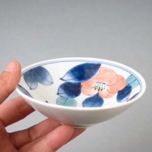 【有田焼】色椿11.5cm 平鉢 日本製 和食器 割烹 取鉢 小鉢