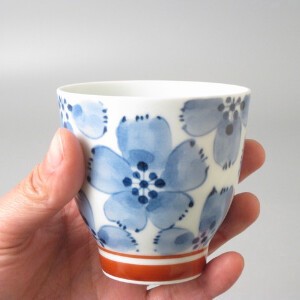 花だよりコップ　小 日本製 和食器 湯吞 手描き