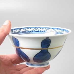【有田焼】無病息災　飯碗（大） 日本製 和食器 ご飯茶碗 茶付 手描き