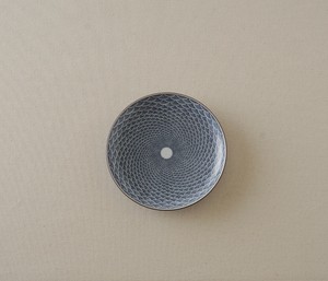 【日本製　波佐見焼　高山陶器　青海波5寸旨味皿】青海波紋　5寸旨味皿