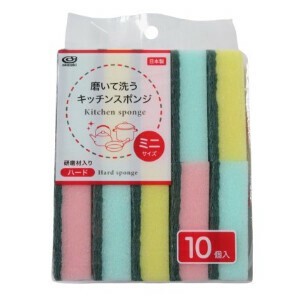 厨房海绵/清洁刷 10个 日本制造