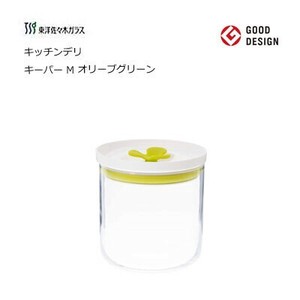 保存容器 キーパー M オリーブグリーン キッチンデリ 東洋佐々木ガラス B-60801-OG-JAN
