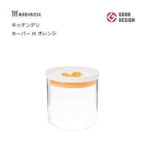 保存容器 キーパー M オレンジ キッチンデリ 東洋佐々木ガラス B-60801-OR-JAN
