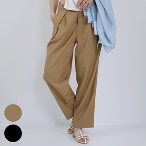 Full-Length Pant Design Slacks Waist Spring/Summer black Tuck