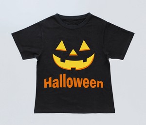 【Halloween】パンプキンブラックロゴTシャツ（M）