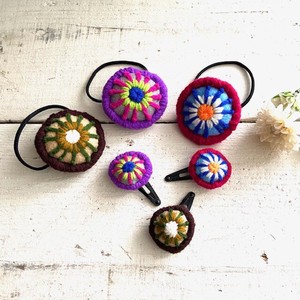 Hairpin Flowers Embroidered