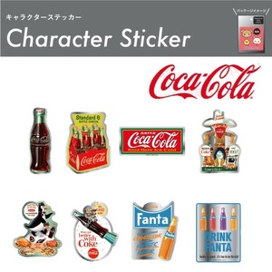 キャラクターステッカー　"コカ･コーラ”　”ファンタ"