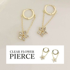 Pierced Earrings Resin Post Design Rhinestone Ladies'