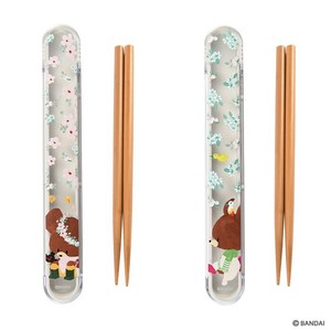 くまのがっこう 箸箱セット はなかんむり ピンク グリーン ジャッキー
