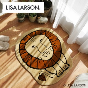 【2023年AW新作】 LISALARSON リサ・ラーソン 北欧 インテリア ライオン マット ラグ 80×70cm