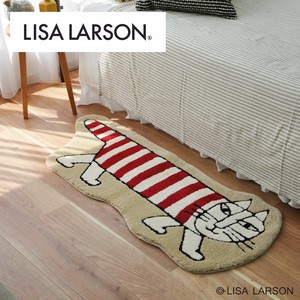 【2023年AW新作】 LISALARSON リサ・ラーソン 北欧 インテリア マイキー マット ラグ 50×124cm ねこ 猫