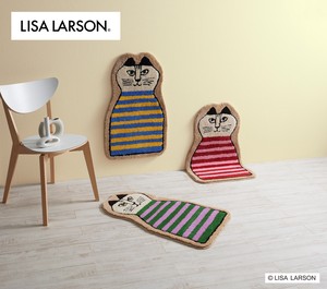 【2023年AW新作】 LISALARSON リサ・ラーソン 北欧 インテリア ミンミ マット ラグ 50×80cm ねこ 猫