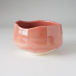 Mino ware Japanese Tea Cup Coral Made in Japan