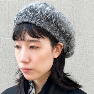 贝雷帽 女士 抽象 渐层