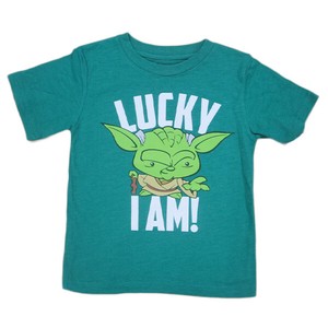 トドラー Tシャツ  Star Wars  Yoda Lucky I Am【スターウォーズ】