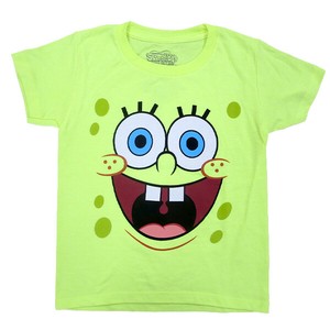 キッズ Tシャツ  Spongebob Smile Neon 【スポンジボブ】