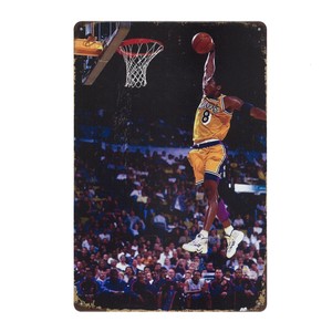 海外 ポスター 「NBA コービー・ブライアント」 メタル製　アート　A4サイズ　アメリカン雑貨
