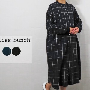 Casual Dress Yarn-dyed Checked Pattern