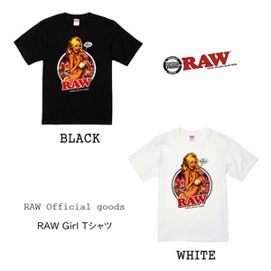 【 2023 新作 】RAW Girl Tシャツ 2カラー ( ブラック・ホワイト )