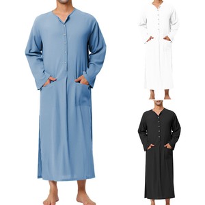 Loungewear Pajama Long Sleeves Double Gauze Men's