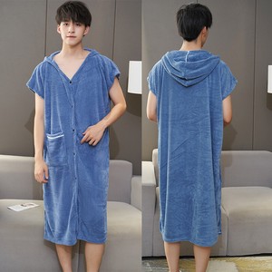 Loungewear Pajama Bath Towel Fleece Men's