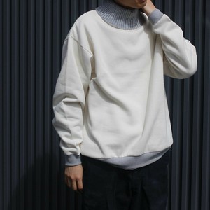 ＜再生ポリ裏起毛＞ニットタートルネックSW【2023年秋冬物新作商品】
